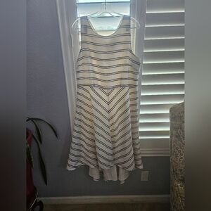 Alex Marie Striped Sleeveless Dress Size 18